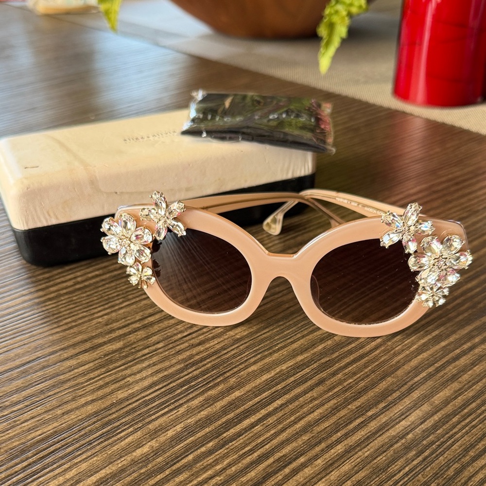 Alice + Olivia Madison Jeweled Sunglasses